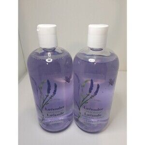 Crabtree & Evelyn TWO NEW Lavender Bath Wash Shower Gel 16.9oz. X2